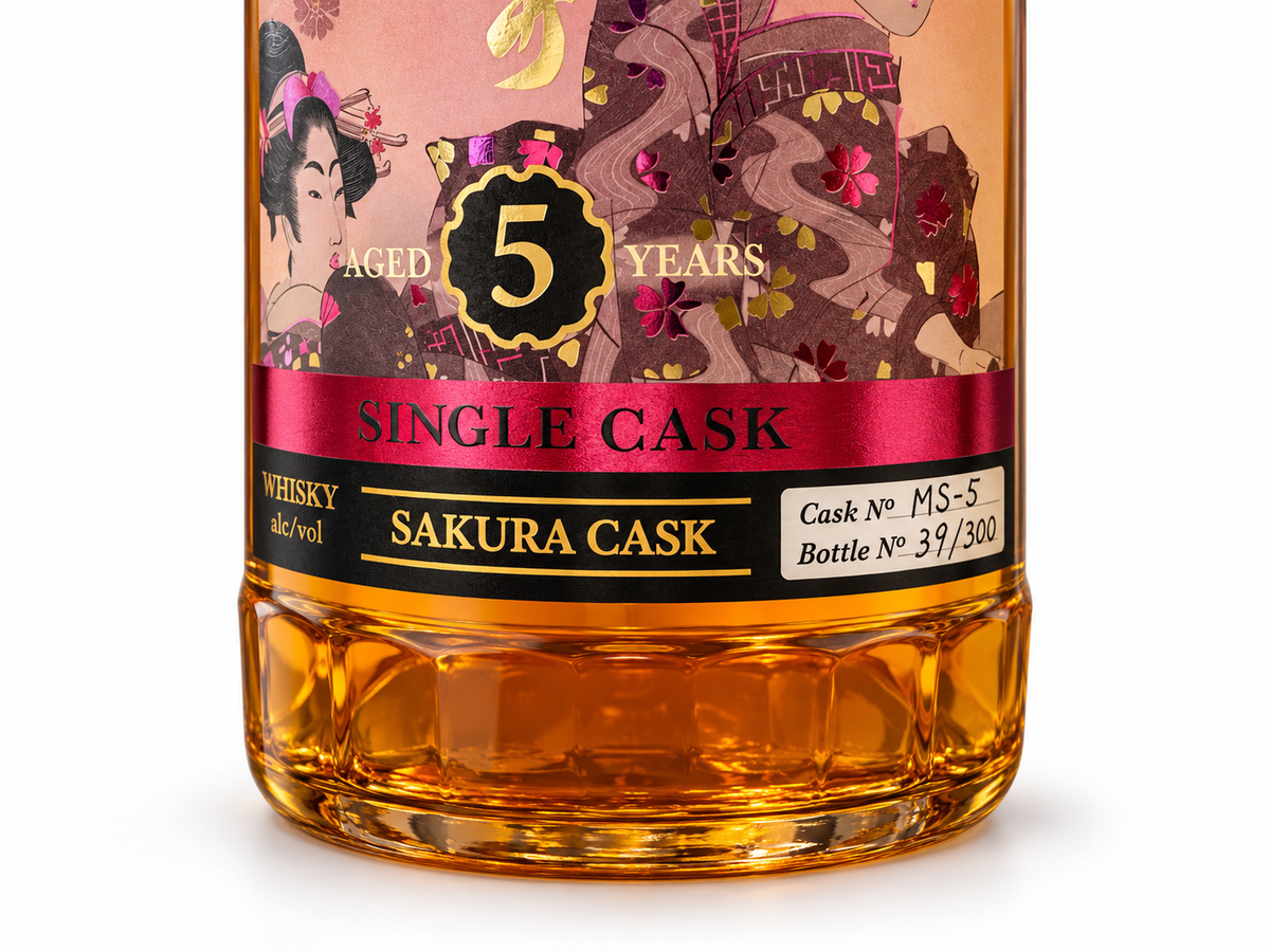 The Matsui Sakura Single Cask 5 Jahre Single Malt Japanese Whisky 0,7l 48% Vol.