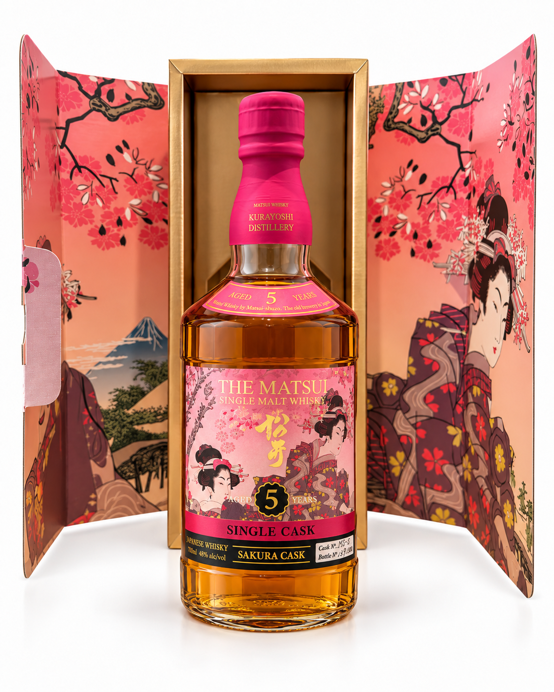 The Matsui Sakura Single Cask 5 Jahre Single Malt Japanese Whisky 0,7l 48% Vol.