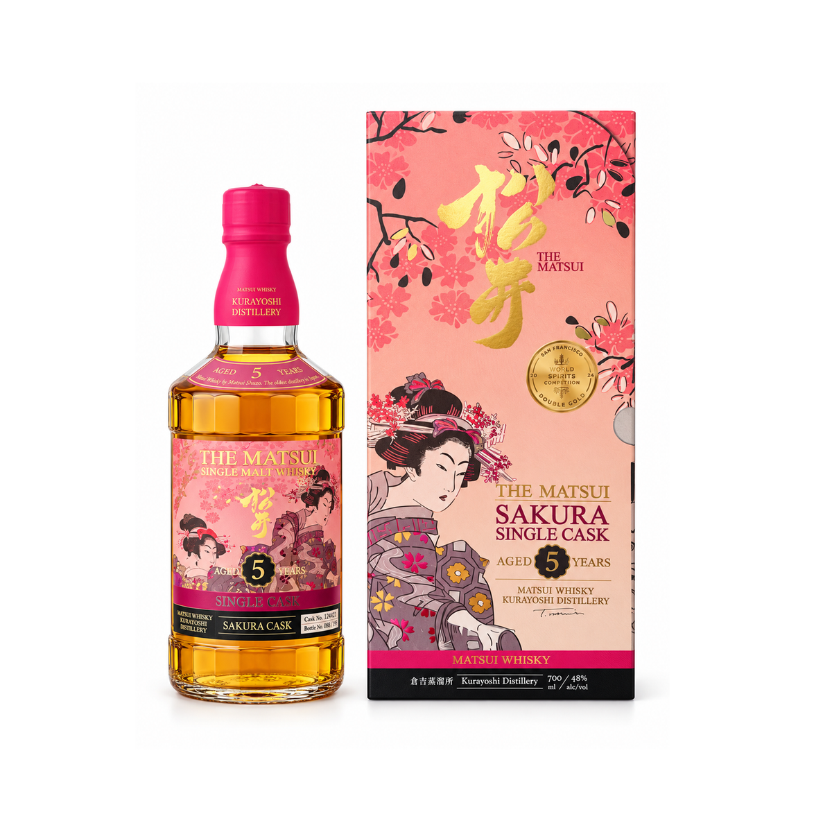 The Matsui Sakura Single Cask 5 Jahre Single Malt Japanese Whisky 0,7l 48% Vol.