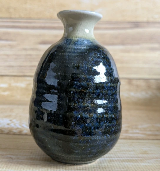 Sake Set - Karaffe und Becher - navy blue