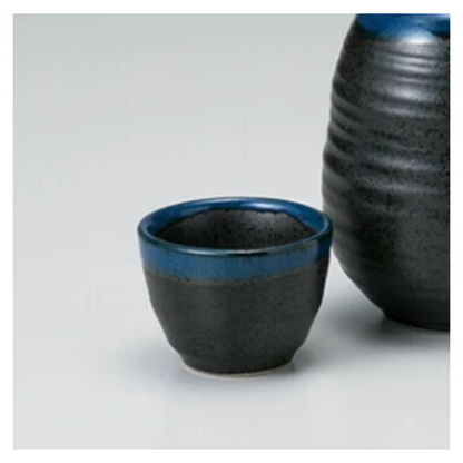 Sake Becher - black crystal
